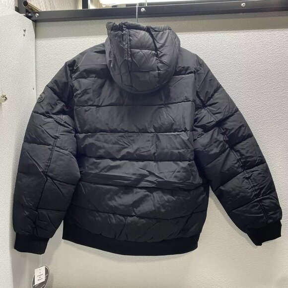 NEW MICHAEL KORS Mens Clarkson Packable Quilted Hooded Jacket Size XL Black - Picture 5 of 11